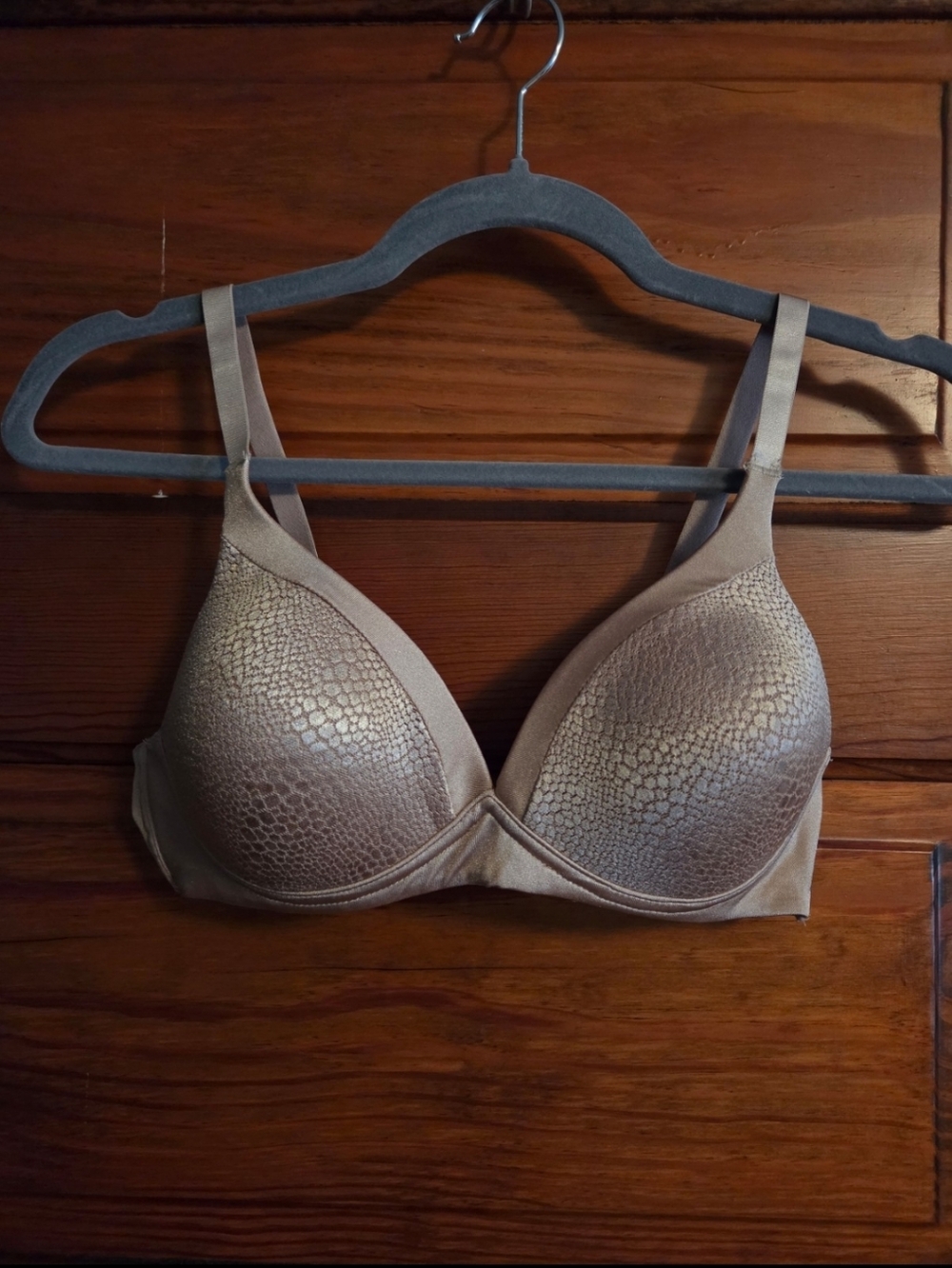 Warner's Beige 34B Textured T-Shirt Bra - Wireless Bra